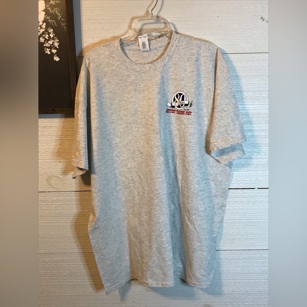 Kittery Trading Post gray 80th Anniversary tee-shirt